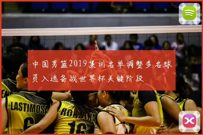 中国男篮2019集训名单调整多名球员入选备战世界杯关键阶段