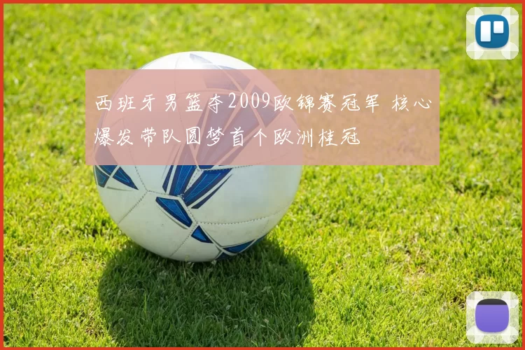 西班牙男篮夺2009欧锦赛冠军 核心爆发带队圆梦首个欧洲桂冠